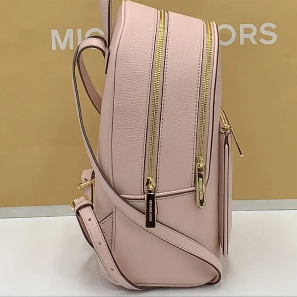 Michael Kors Adina Medium Backpack Leather Powder Blush - Picture 6 of 16